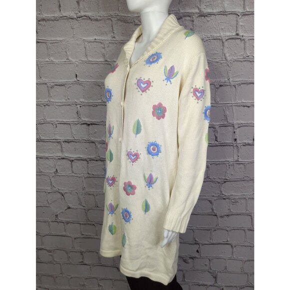 Vtg Bob Mackie Womens Small 42" Chest Oversized Knit Cardigan Sweater New - Picture 8 of 11